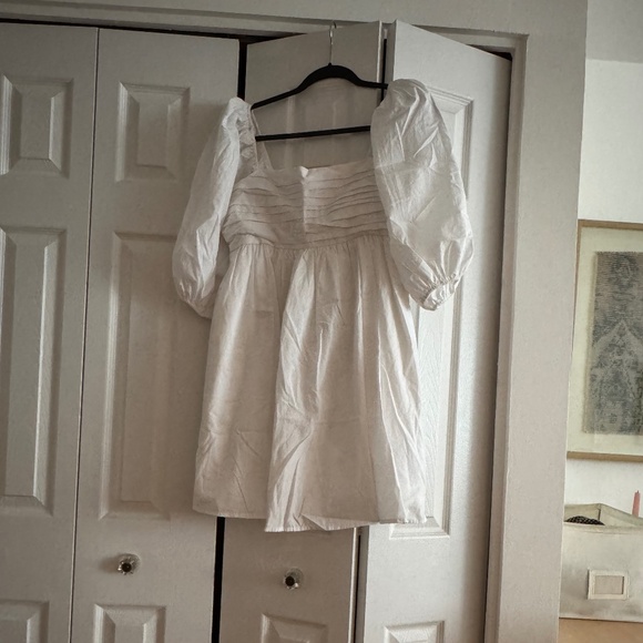 Abercrombie Emerson White Poplin Mini Dress - Picture 3 of 5